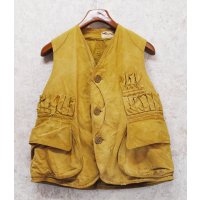 【30's】【ビンテージ】【ブラウン】ベスト【ハンティングベスト】【US40】 