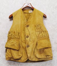 【30's】【ビンテージ】【ブラウン】ベスト【ハンティングベスト】【US40】 