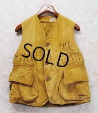 【30's】【ビンテージ】【ブラウン】ベスト【ハンティングベスト】【US40】 