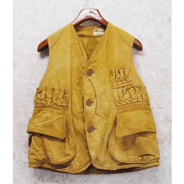 画像1: 【30's】【ビンテージ】【ブラウン】ベスト【ハンティングベスト】【US40】 