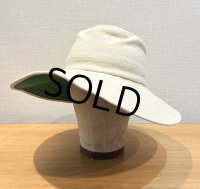 デッドストック ~90's【ビンテージ】ORVIS【オービス】生成り  レディース【コットンハット】【MULTI FIT 54〜57ｃｍ】 