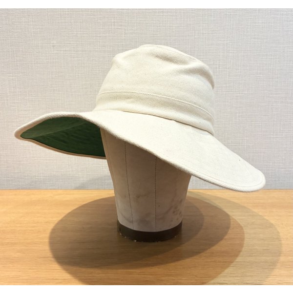 画像1: デッドストック ~90's【ビンテージ】ORVIS【オービス】生成り  レディース【コットンハット】【MULTI FIT 54〜57ｃｍ】 
