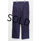 程度良好 70's【米軍実物】ビンテージ【U.S.NAVY】【紺】【ユーティリティパンツ】 ベイカーパンツ【36R】 