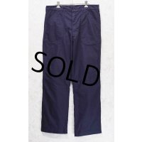 程度良好 70's【米軍実物】ビンテージ【U.S.NAVY】【紺】【ユーティリティパンツ】 ベイカーパンツ【36R】 