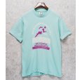 画像1: 90's【USA製】 ビンテージ【FRUIT OF THE LOOM 】フルーツオブザルーム【ターコイズ】 west bloomfield half marathon 【 Tシャツ】【サイズL】<br> (1)