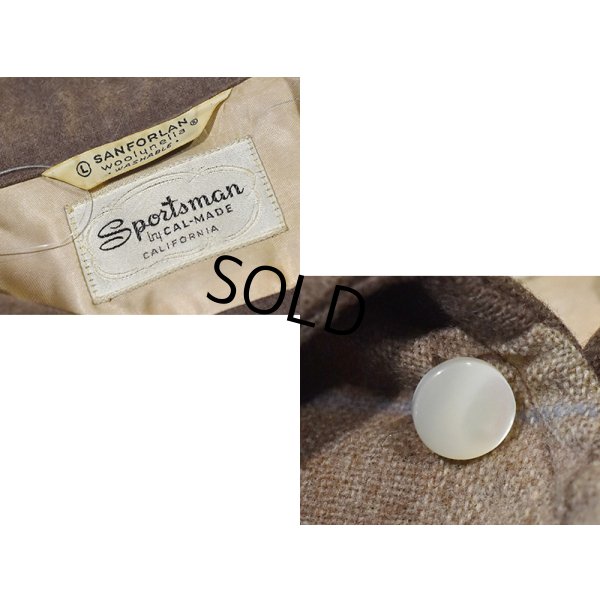 画像2: 50's~60's ビンテージ【SPORTMAN 】スポーツマン【ブラウン】アーガイル【S/Sプルオーバー】ウール【シャツ】【サイズL】 