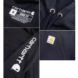画像2: ビンテージ【carhartt】【カーハート】【RELAXED FIT】黒 袖プリント【パーカー】【サイズM】<br> (2)