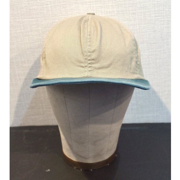 画像3: 90's~【USA製】【ビンテージ】【ベージュ×ツバ緑】BBキャップ【ベースボールキャップ】フリーサイズ 