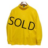 ビンテージ 【GAP】オールドギャップ【マスタード】無地【タートルネックロンT】【サイズL】 
