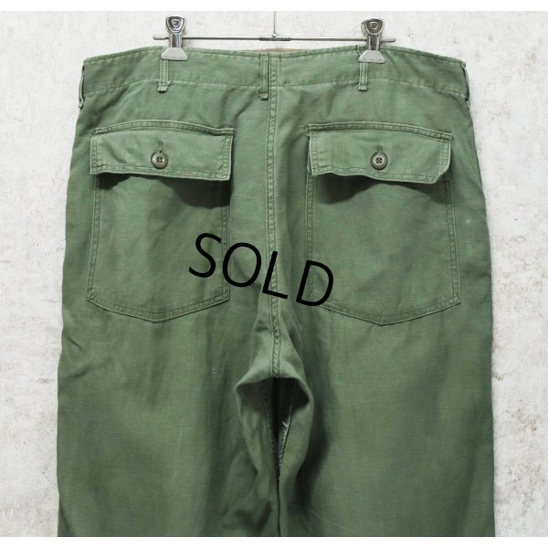 画像5: 【60's】【米軍実物】【ビンテージ】【U.S.ARMY】OG107【UFOボタン】Wステッチ【ボタンフライ】【ベイカーパンツ】【ユーティリティパンツ】【38ｘ31】 