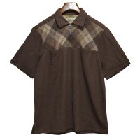 50's~60's ビンテージ【SPORTMAN 】スポーツマン【ブラウン】アーガイル【S/Sプルオーバー】ウール【シャツ】【サイズL】 