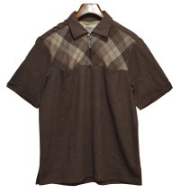 50's~60's ビンテージ【SPORTMAN 】スポーツマン【ブラウン】アーガイル【S/Sプルオーバー】ウール【シャツ】【サイズL】 