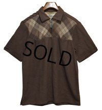 50's~60's ビンテージ【SPORTMAN 】スポーツマン【ブラウン】アーガイル【S/Sプルオーバー】ウール【シャツ】【サイズL】 