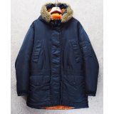 90's【ビンテージ】L.L.Bean【ＬＬビーン】【紺】N-3B型【中綿入りパーカー】【サイズL】 