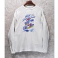 画像1: 【90’s】USA製【ALL SPORT】ビンテージ【スキー】イラスト【白】【ロンT】【サイズXL】<br> (1)