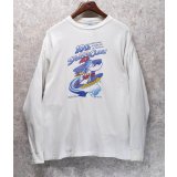 【90’s】USA製【ALL SPORT】ビンテージ【スキー】イラスト【白】【ロンT】【サイズXL】 