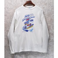 【90’s】USA製【ALL SPORT】ビンテージ【スキー】イラスト【白】【ロンT】【サイズXL】 