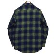 画像3: 70's【USA製】【ビンテージ】【FIVE BROTHER】【ファイブブラザー】紺×緑【チェック柄】【ネルシャツ】フランネルシャツ【US15】<br> (3)