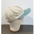 画像4: 90's~【USA製】【ビンテージ】【ベージュ×ツバ緑】BBキャップ【ベースボールキャップ】フリーサイズ<br> (4)