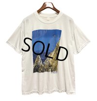 ビンテージ【ラ・ケブラータ】La Quebrada【飛び込み】海 イラスト【白】Tシャツ【サイズXL程度】 