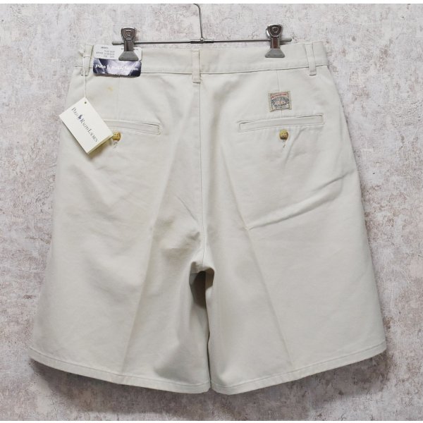 画像3: 新品未使用 ビンテージ【POLO RALPH LAUREN】オールドラルフローレン【オフホワイト】tyler short【２タック】ショートパンツ【短パン】【コットンショーツ】【W32】 