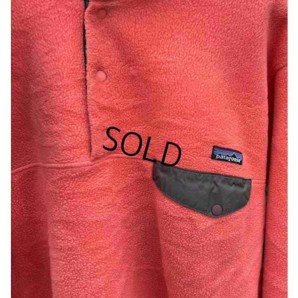画像4: 90's~ ビンテージ【パタゴニア】patagonia【サーモンピンク】シンチラ【スナップT】【フリースプルオーバー】【サイズL  】 