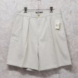 画像1: 新品未使用 ビンテージ【POLO RALPH LAUREN】オールドラルフローレン【オフホワイト】tyler short【２タック】ショートパンツ【短パン】【コットンショーツ】【W32】<br> (1)