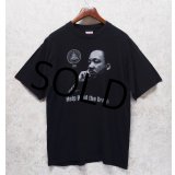 USA製 ビンテージ【BAYSIDE】ベイサイド【黒】【キング牧師】プリント【Tシャツ】【サイズXL】 
