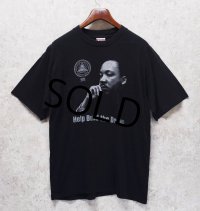 USA製 ビンテージ【BAYSIDE】ベイサイド【黒】【キング牧師】プリント【Tシャツ】【サイズXL】 