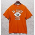 画像1: 90’s【USA製】【Russell】【ラッセル】【オレンジ】Paterson University【パターソン大学】フットボール【Tシャツ】【サイズXL】<br> (1)