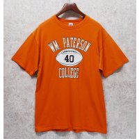 90’s【USA製】【Russell】【ラッセル】【オレンジ】Paterson University【パターソン大学】フットボール【Tシャツ】【サイズXL】 