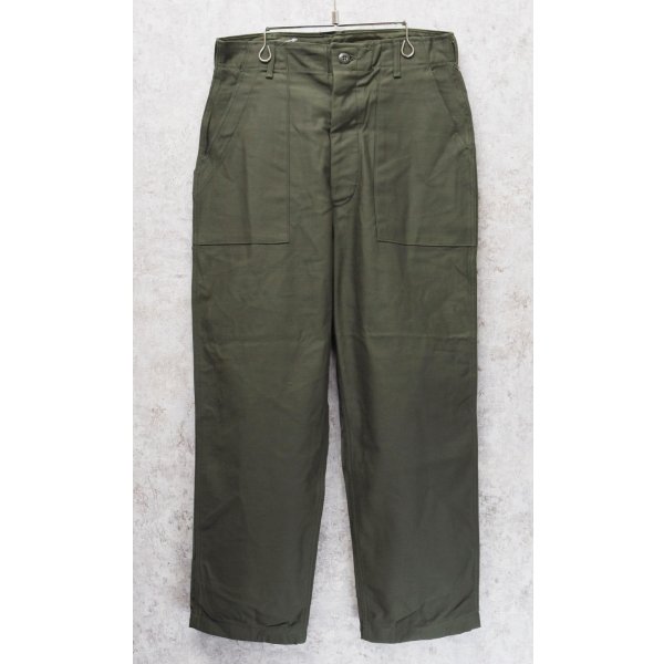 画像1: デッドストック【70's】【米軍実物】【ビンテージ】OG107【ベイカーパンツ】【ユーティリティパンツ】【32ｘ29】 
