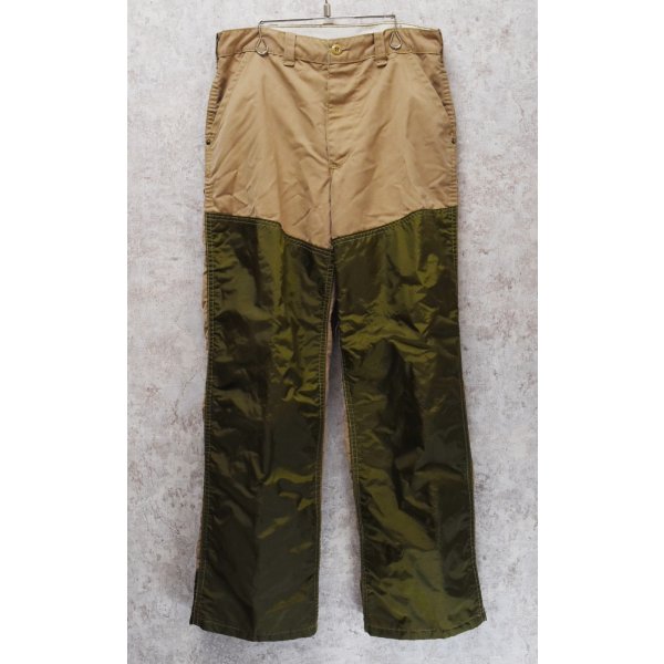 画像1: ビンテージ【SAFTBAK】【サフトバック】ベージュxオリーブ ハンティングパンツ 【W32程度】 