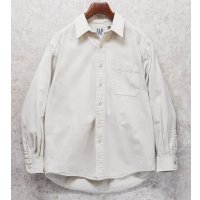 90's【ビンテージ】【オールドギャップ】【GAP】【オフホワイト】【コットンシャツ】【サイズM】 