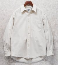 90's【ビンテージ】【オールドギャップ】【GAP】【オフホワイト】【コットンシャツ】【サイズM】 