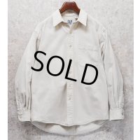 90's【ビンテージ】【オールドギャップ】【GAP】【オフホワイト】【コットンシャツ】【サイズM】 