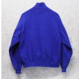 画像4: 90's【USA製】【RUSSELL】ラッセル 【ビンテージ】青 前V【無地】【ハイネックスウェット】【サイズXL】<br> (4)