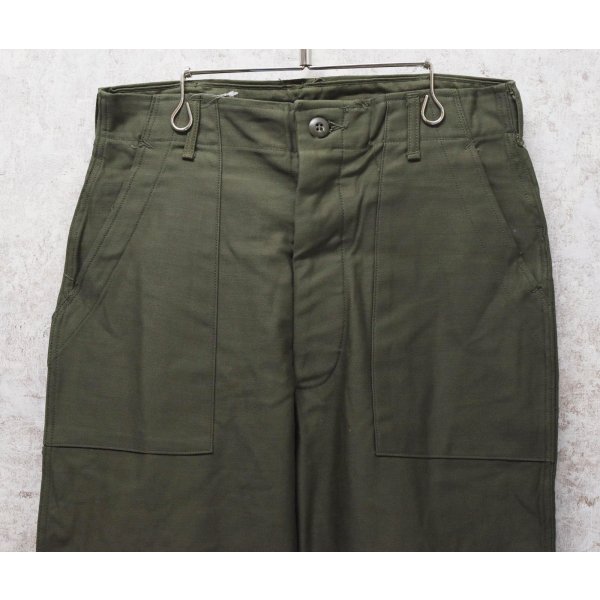 画像3: デッドストック【70's】【米軍実物】【ビンテージ】OG107【ベイカーパンツ】【ユーティリティパンツ】【32ｘ29】 