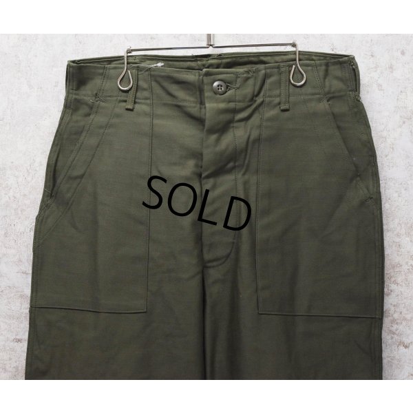 画像3: デッドストック【70's】【米軍実物】【ビンテージ】OG107【ベイカーパンツ】【ユーティリティパンツ】【32ｘ29】 
