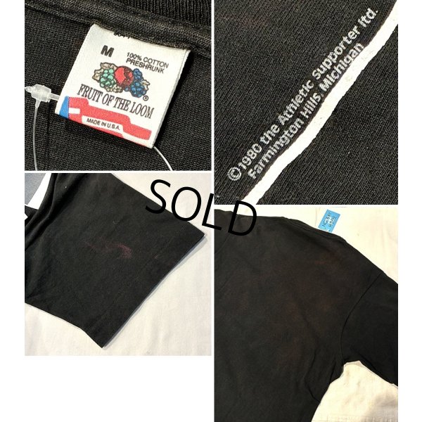 画像2: 90's【USA製】 ビンテージ【FRUIT OF THE LOOM 】フルーツオブザルーム 【タキシードプリント】黒【Tシャツ】【サイズM】 