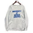 画像1: 90's【USA製】【ビンテージ】【CROSS GRAIN】【UNIVERSITY AT BUFFALO ATHLETIC】カレッジロゴ【グレー】【スウェット】【サイズXXL】<br> (1)