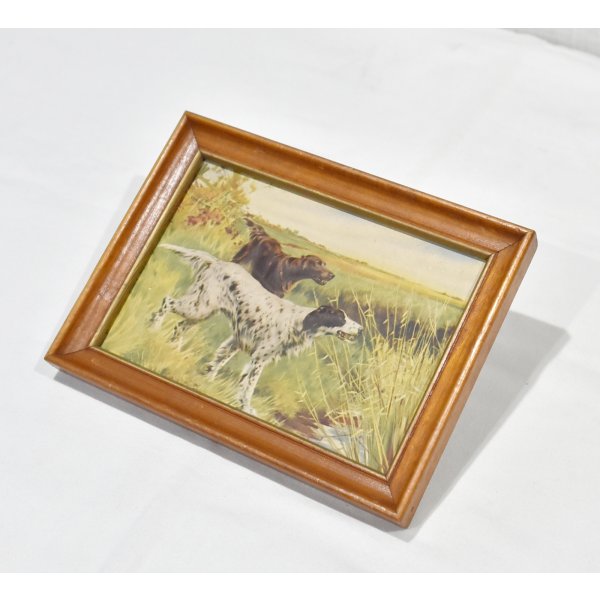画像3: 【ビンテージ】アンティーク【イングリッシュセッター×アイリッシュセッター】フレーム付き【絵画】【雑貨】置物 