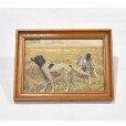 画像1: 【ビンテージ】アンティーク【２頭のイングリッシュセッター】フレーム付き【絵画】【雑貨】置物<br> (1)