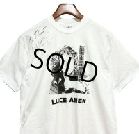【90's】【USA製】【ビンテージ】【Hanes】ヘインズ【LUCE AMEN】【白】【バンド】【Tシャツ】【サイズL】 
