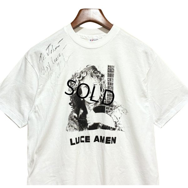 画像1: 【90's】【USA製】【ビンテージ】【Hanes】ヘインズ【LUCE AMEN】【白】【バンド】【Tシャツ】【サイズL】 