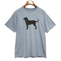 【ビンテージ】【The Black Dog】ブラックドッグ【青】【犬プリント】【Tシャツ】【サイズS】 