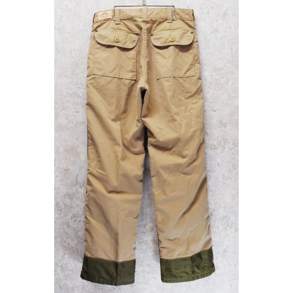 画像5: ビンテージ【SAFTBAK】【サフトバック】ベージュxオリーブ ハンティングパンツ 【W32程度】 