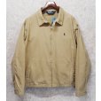 画像1: ~90's【RALPH LAUREN】【ラルフローレン】【ベージュ×裏地チェック】【コットンジャケット】【ジップアップコート】【サイズXXL】<br> (1)