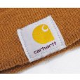 画像2: 【ビンテージ】【carhartt】【カーハート】【ブラウン】【ロゴ】 【ニットキャップ】ビーニー 【ニット帽】 <br> (2)