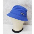 画像1: 未使用【ビンテージ】patagonia【パタゴニア】【青×花柄】【サンハット】帽子【バケットハット】【KIDS S】<br> (1)